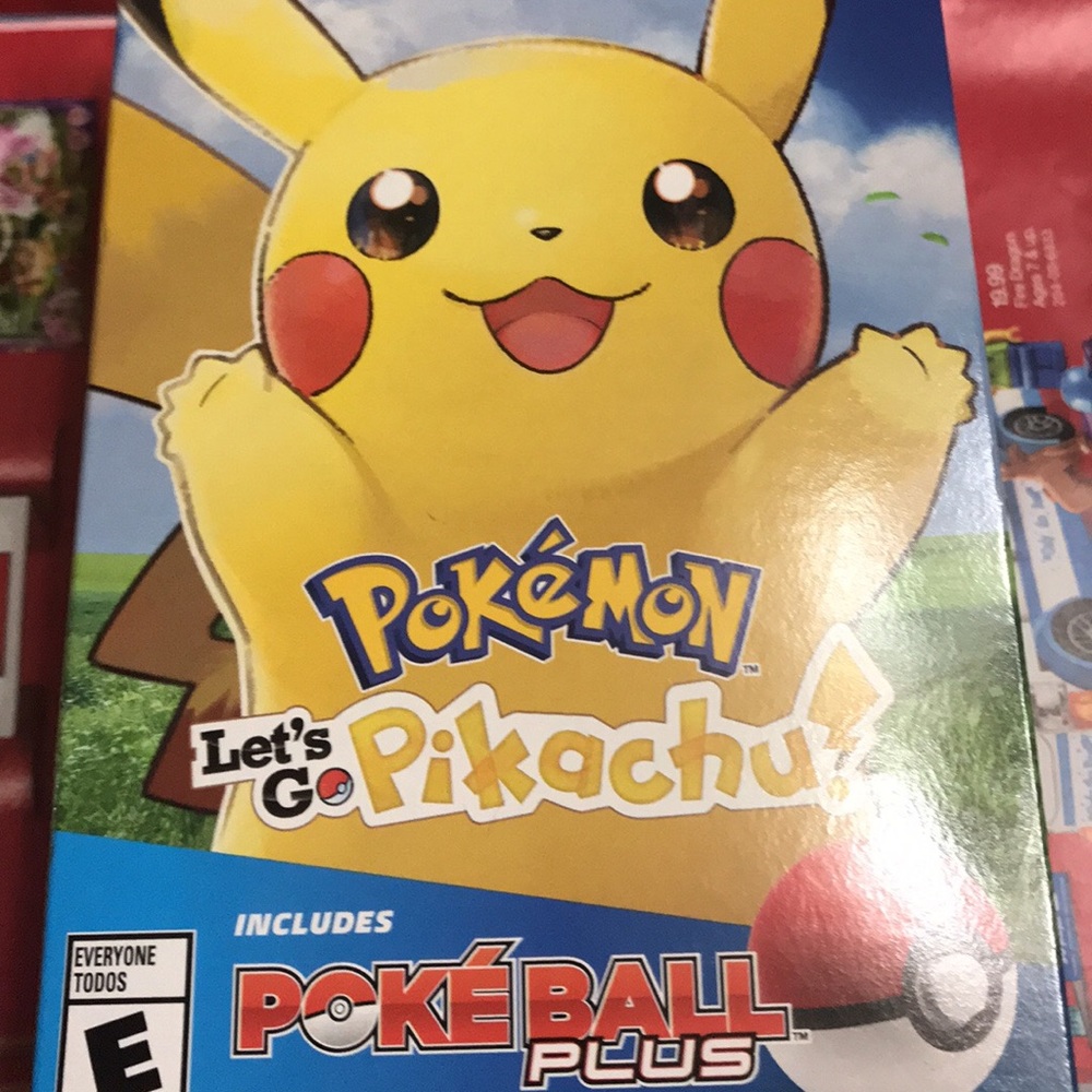 Pokémon Let’s Go Pikachu with poke’ball